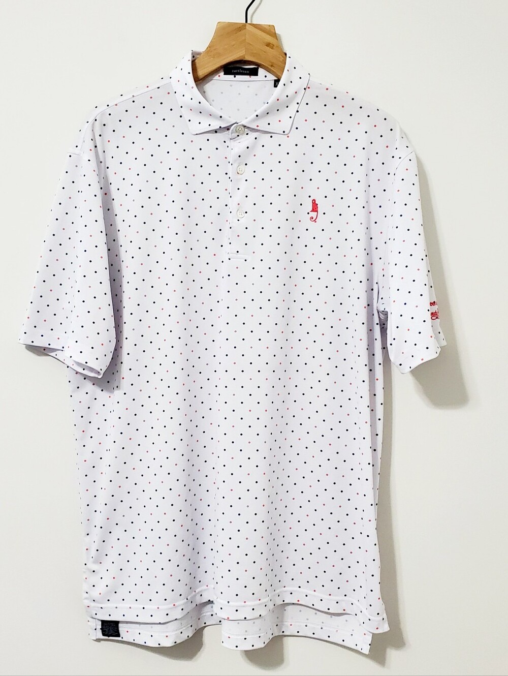Turtleson Golf Polo Shirt Green Monkey Sandy Lane Course Mens XL